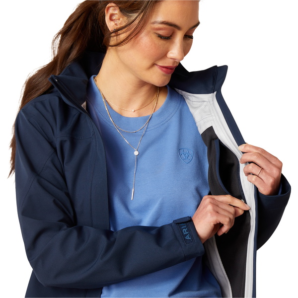2024 Ariat Mujeres Costera H2O Abrigo Largo Parka 10046092 - Navy Eclipse